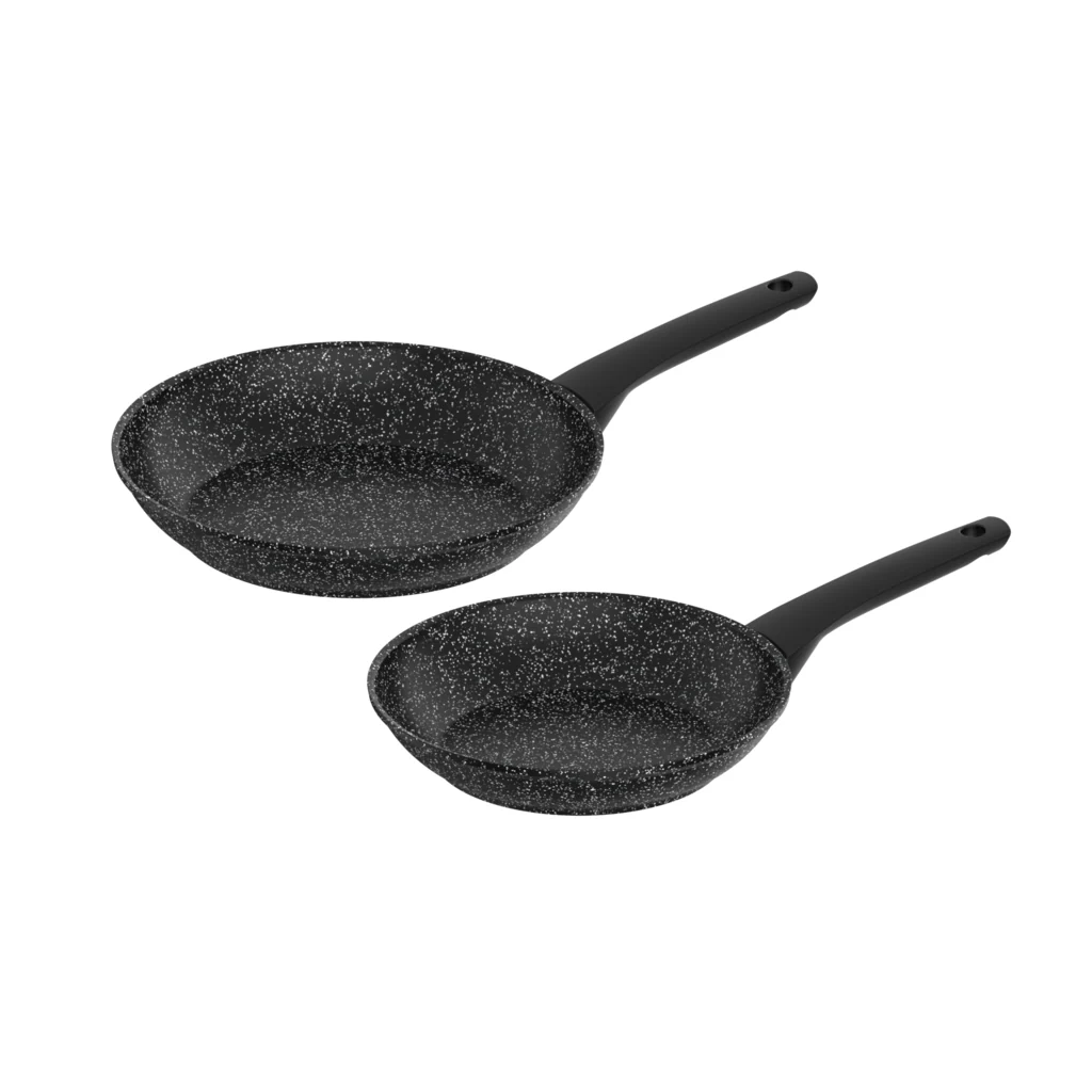 SET DI PADELLE 24 + 28CM MONETA MAGNOLIA STONE BLACK - Image 3